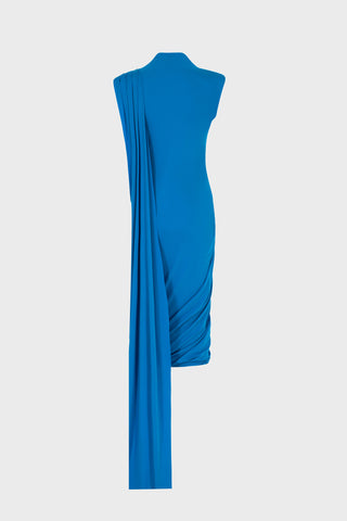 GENERATION78 | TWISTED MIDI DRESS IN VISCOSE - JERSEY