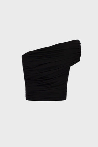 GENERATION78 | DRAPED ONE - SHOULDER TOP IN VISCOSE - JERSEY