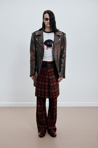 GENERATION78 | TAILORED WIDE - LEG PANTS IN TARTAN