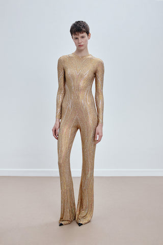 GENERATION78 | CRYSTAL EMBELLISHED JUMPSUIT IN TULLE