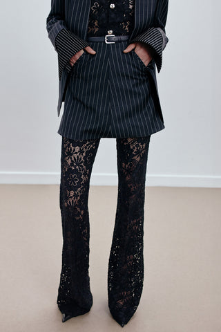 GENERATION78 | TAILORED MINI SKIRT IN PINSTRIPED VIRGIN WOOL