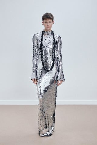 GENERATION78 | SEQUINED MAXI DRESS IN TULLE