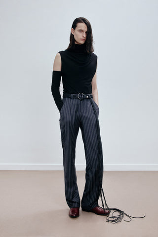 GENERATION78 | TAILORED WIDE - LEG PANTS PINSTRIPED VIRGIN WOOL