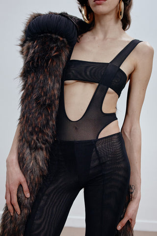 GENERATION78 | CUT - OUT JUMPSUIT IN MESH