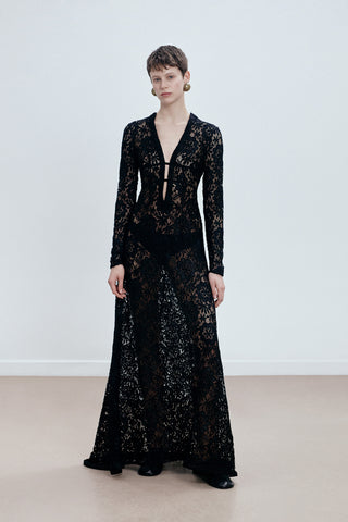 GENERATION78 | EMBROIDERED MAXI DRESS IN LACE