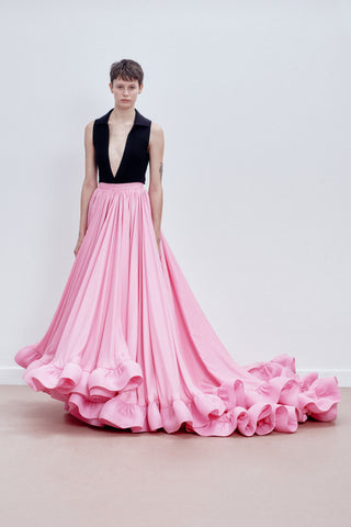 GENERATION78 | GIANT - RUFFLED MAXI SKIRT IN SATIN