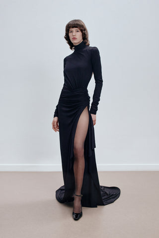 GENERATION78 | OPEN - BACK MAXI DRESS IN VISCOSE - JERSEY