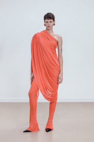 GENERATION78 | DRAPED ONE - SHOULDER JUMPSUIT IN TULLE