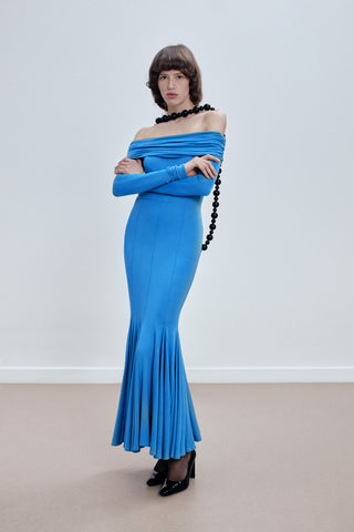 GENERATION78 | OFF - SHOULDER MIDI DRESS IN VISCOSE - JERSEY