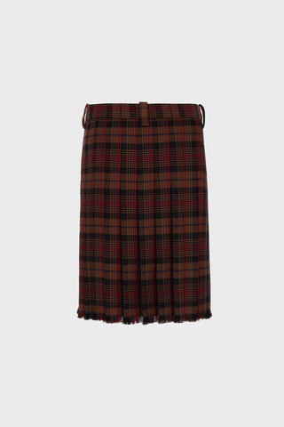GENERATION78 | TAILORED PLEATED MIDI SKIRT IN TARTAN