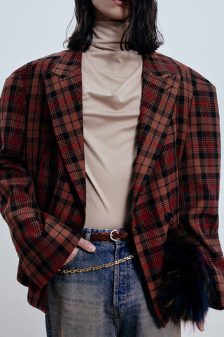 DRAPED SLEEVELESS TOP IN VISCOSE JERSEY