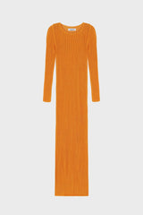CROCHET-KNIT MAXI DRESS