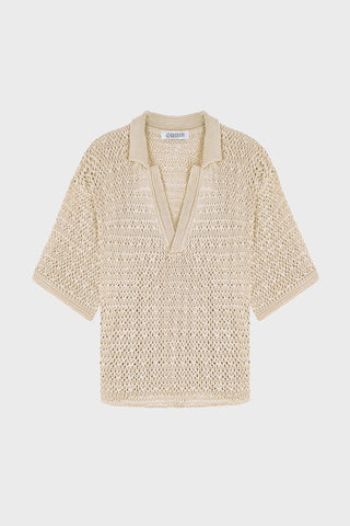 CROCHET-KNIT OVERSIZED TOP GENERATION78