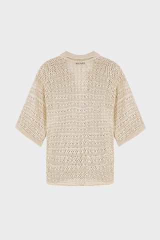 CROCHET-KNIT OVERSIZED TOP GENERATION78