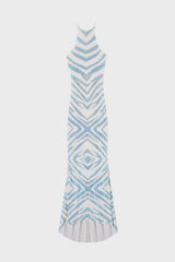 CRYSTAL-EMBELLISHED MERMAID DRESS IN MESH