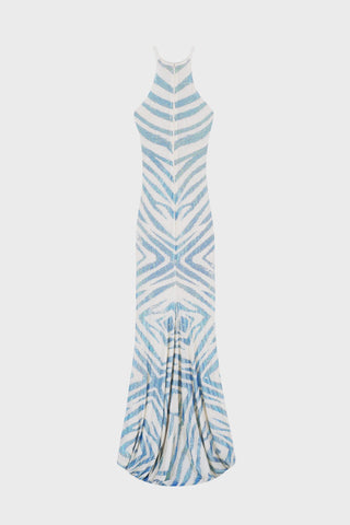 GENERATION78 | CRYSTAL - EMBELLISHED MERMAID DRESS IN MESH