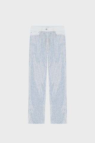 GENERATION78 | CRYSTAL EMBELLISHED STRAIGHT - LEG PANTS