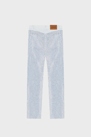 GENERATION78 | CRYSTAL EMBELLISHED STRAIGHT - LEG PANTS