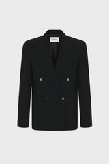 DOUBLE-BREASTED TAILORED WOOL JACKET