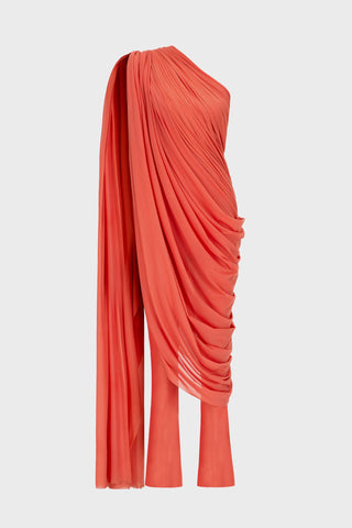GENERATION78 | DRAPED ONE - SHOULDER JUMPSUIT IN TULLE