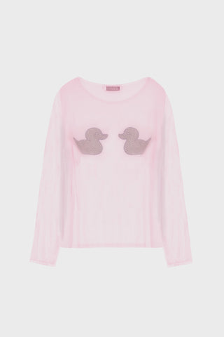 GENERATION78 | DUCK EMBELLISHED OVERSIZED TOP