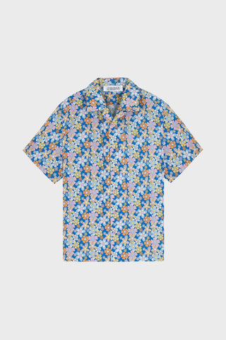GENERATION78 | FLOWER PRINT CAMP - COLLAR SHIRT IN COTTON