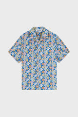 FLOWER PRINT CAMP-COLLAR SHIRT IN COTTON