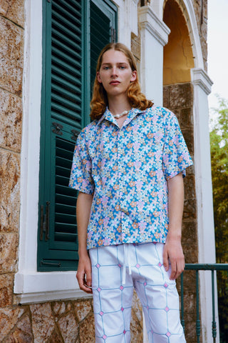 GENERATION78 | FLOWER PRINT CAMP - COLLAR SHIRT IN COTTON