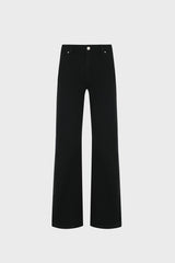 WIDE-LEG JEANS IN BLACK DENIM