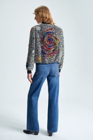 GENERATION78 | WIDE - LEG JEANS IN STONE - WASHED DENIM