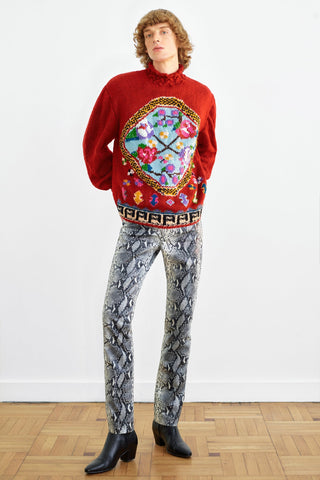 HAND-KNIT GORDES SWEATER IN WOOL