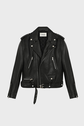 GENERATION78 | OVERSIZED BIKER JACKET IN CALFSKIN