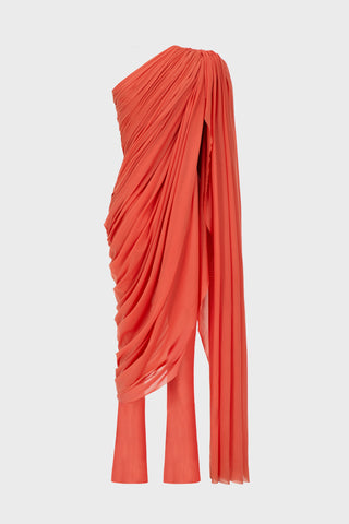 GENERATION78 | DRAPED ONE - SHOULDER JUMPSUIT IN TULLE