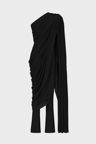 GENERATION78 | DRAPED ONE - SHOULDER JUMPSUIT IN TULLE