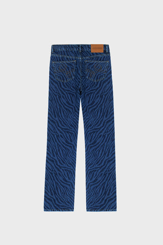 GENERATION78 | STRAIGHT - LEG JEANS IN ZEBRA - PRINT DENIM