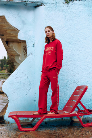 GENERATION78 | STUD EMBELLISHED SWEATPANTS IN COTTON JERSEY