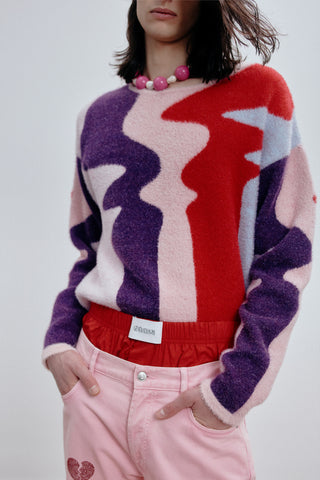 GENERATION78 | MULTICOLOR BRUSHED - KNIT SWEATER