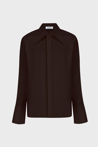 GENERATION78 | GIANT - COLLAR TAILORED SHIRT IN COTTON - POPLIN