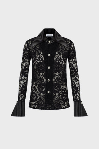 GENERATION78 | GIANT - COLLAR TAILORED SHIRT IN LACE