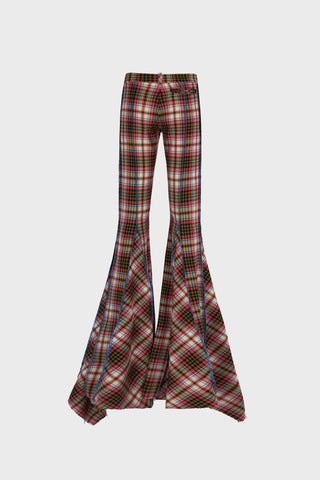 GENERATION78 | GODET TAILORED PANTS IN TARTAN