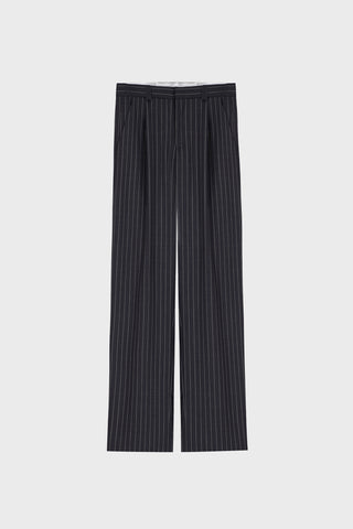 GENERATION78 | TAILORED WIDE - LEG PANTS PINSTRIPED VIRGIN WOOL