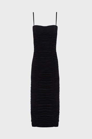 DRAPED MIDI DRESS IN VISCOSE-JERSEY