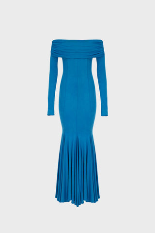 GENERATION78 | OFF - SHOULDER MIDI DRESS IN VISCOSE - JERSEY