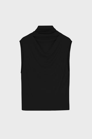 GENERATION78 | DRAPED SLEEVELESS TOP IN VISCOSE - JERSEY