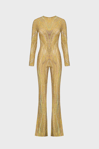 GENERATION78 | CRYSTAL EMBELLISHED JUMPSUIT IN TULLE