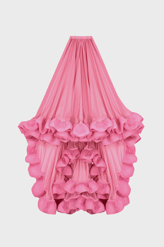 GENERATION78 | GIANT - RUFFLED MAXI SKIRT IN SATIN