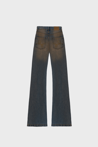 GENERATION78 | WIDE - LEG JEANS IN SAND - WASHED DENIM