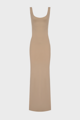 MAXI TANK DRESS IN CREPE-JERSEY