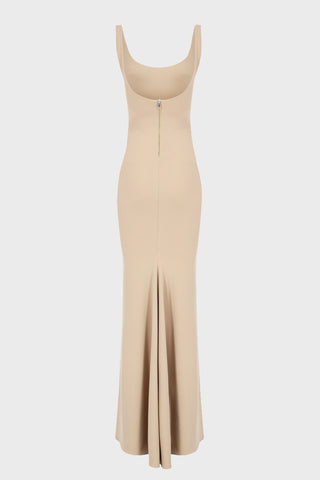 MAXI TANK DRESS IN CREPE-JERSEY