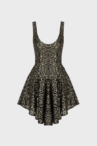 GENERATION78 | PANELED MINI DRESS IN SEQUIN - EMBELLISHED TULLE